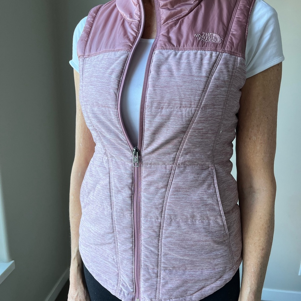 The North Face Light Pink Quilted Vest